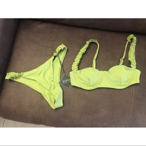 Zaful x Jessica Howell green swim set